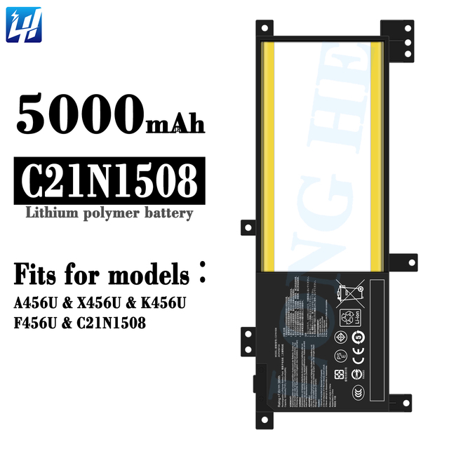 New Genuine Original 5000mah C21N1508 7.6V Laptop Battery for ASUS A456U/X456U/K456UF456U/C21N1508