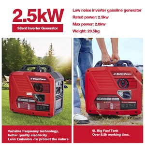 Tay/Điện/từ xa 2.8kW Máy phát điện nhỏ xăng cho nhà xách tay mini Trọng lượng nhẹ Inverter im lặng Máy Phát Điện Xăng - Product Image 3