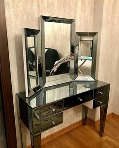Hot Sale Smoke <strong>Grey</strong> Mirrored Furniture <strong>Coffee</strong> <strong>Table</strong> - Product Image 5