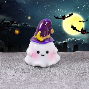 Figuras de Resina en Miniatura de Halloween, Calabaza, Globo Ocular, Fantasma, Sombrero de Bruja, Decoración para Interiores - Product Image 4