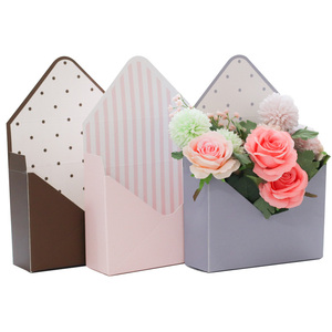 Special Shape Flower Gift Paper Packing Box Envelope Shape Favor Boxes For Flower Bouquet