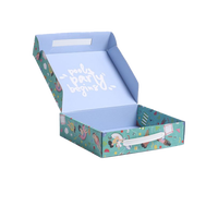 Boîte en carton ondulé de luxe en gros, boîte aux lettres moderne rose personnalisée avec ruban et impression de logo en relief