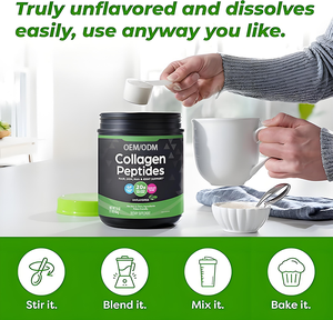 OEM Yüksek Saflıkta Hidrolize Kolajen Peptitleri Tozu Otla Beslenen Sığır Kolajeni Yetişkinler İçin Cilt Bakımı Eklem Hareketliliği Desteği - Product Image 3