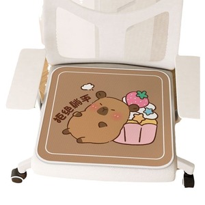 Cojín de silla de seda fría con diseño de cachorro de dibujos animados, alfombrilla refrescante de verano, alfombrilla para asiento de oficina, alfombrilla para sentarse, cojín de silla - Product Image 5