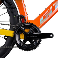 Vélo de route aérodynamique Jietuo GITO entièrement en carbone, cadre G525530, roues en carbone à profil ondulé, groupe de freins à disque hydrauliques 105