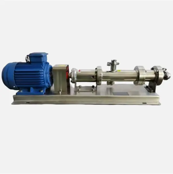 Factory Direct Sells High Viscosity Sanitary Stainless Steel Single Screw Pump With Good Self-Priming Ability