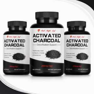 Capsule di Carbone Attivo Vegetale ad Alta Potenza, Supporta il Benessere Intestinale e l'Assorbimento Naturale, Integratore Alimentare - Product Image 1