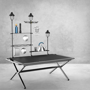 Outdoor <b>Garden</b> Travel Camping Picnic <b>Table</b> Silver Lightweight Folding <b>Table</b> With Carry Bag - Product Image 6