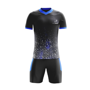 Ensemble d'uniformes de football à séchage rapide, prix de gros, impression par sublimation personnalisée, couleur unie - Product Image 5