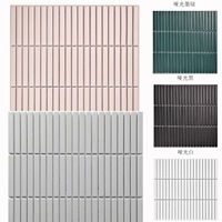 Carreaux Zelliege faits à la main, vert émaillé, style Kit Kat, Chine 2025, mosaïque pour salle de bain, carrelage mural en céramique, crédence
