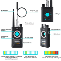 Alarme personnelle portable K18S, détecteur de signaux RF, caméra espion, détecteur de caméra de vitesse, détecteur de signal audio GSM, GPS tracker