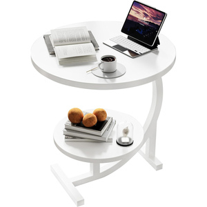 Table basse moderne en bois massif, ensemble de tables d'appoint pour canapé, design champêtre pour entrée, balcon, chaise à thé pour la négociation - Product Image 1