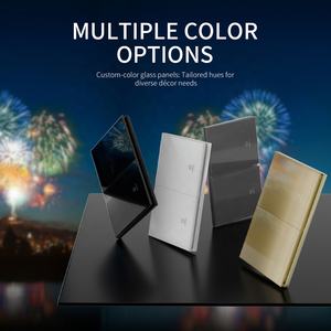 Interrupteurs muraux encastrés 10A USA 118*75mm <span class=keywords><strong>2</strong></span> gangs 1 voie <span class=keywords><strong>2</strong></span> voies Bouton mural élégant et durable <span class=keywords><strong>Plaque</strong></span> en verre trempé - Product Image 5