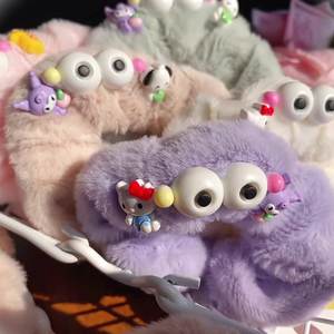 <span class=keywords><strong>PL</strong></span>新到甜美柔软大眼怪物毛绒发带卡通冬季发带女发饰 - Product Image 2
