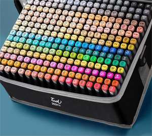 168 لون خاص بتصميم الفن المزدوج - نهاية سريعة الجفاف - ماركر ذات نهاية مزدوجة للرسم الفني بالكحول - Product Image 6