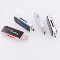 Clé USB double tête Type C haute vitesse OTG pour téléphone et PC UTC186, clé USB coulissante avec fonction LED personnalisée