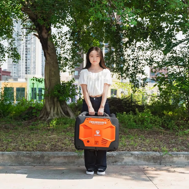 Dual Fuel 3KW Inverter Gasoline Generator LP&GAS 3h Standby Time Home & Camping Use 50Hz Lightweight