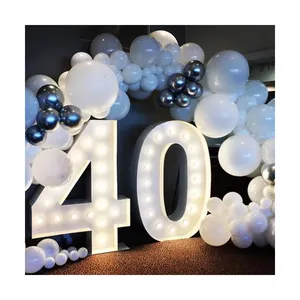 Led Illuminated Letters Light Led Numbers 3ft 4ft Marquee Letters light Up Sign birthday party decoration
