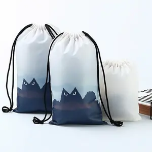 Factory Direct Sale Competitive Pricing Soft Moistureproof And Strong Frosted Packaging Bag PEVA Plastic Drawstring Bag