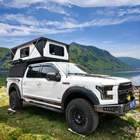Carpa moderna de aluminio con dosel de techo duro, Camper de camión todoterreno expandido para cada camioneta