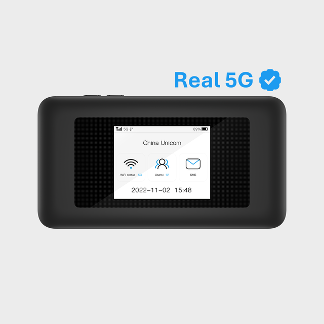 OEM/ODM 5G MiFi WiFi 6 5000mAh Battery Portable Outdoor Car Router with SIM Card Slot for EU/US Supporting 16 Users 1800Mbps