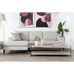 Mesa de centro con vidrio y MDF 130x65x35.5 templado - Product Image 4