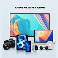 Kit de nettoyage d'écran pour appareils électroniques, PC, TV, LCD, téléphone portable, ordinateur portable, ordinateur, vaporisateur de nettoyage d'écran, comprend l'utilisation du clavier