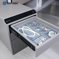 Coffre-fort intelligent SH-ABC pour tiroir, organisateur de bijoux multi-compartiments, dissimulé à l'intérieur d'une armoire de chambre ou d'un placard