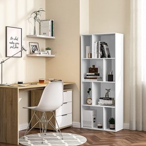Mensola a Muro a Due Livelli in MDF Bianco, Set di 2 Pezzi per Cucina, Bagno e Soggiorno - Product Image 2