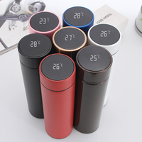 Bouteille isotherme intelligente en acier inoxydable portable avec affichage de la température LED pour le bureau, les voyages et les activités de plein air