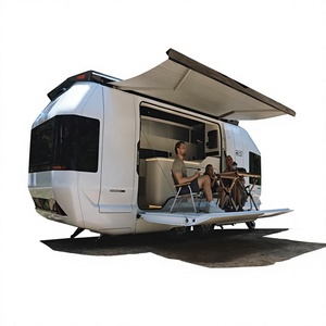 Top Quality 2 To 8 Person Lightweight Modern Caravan Camper Trailer with Fridge for Truck Camping and Travel Ready For Delivery - Product Image 1