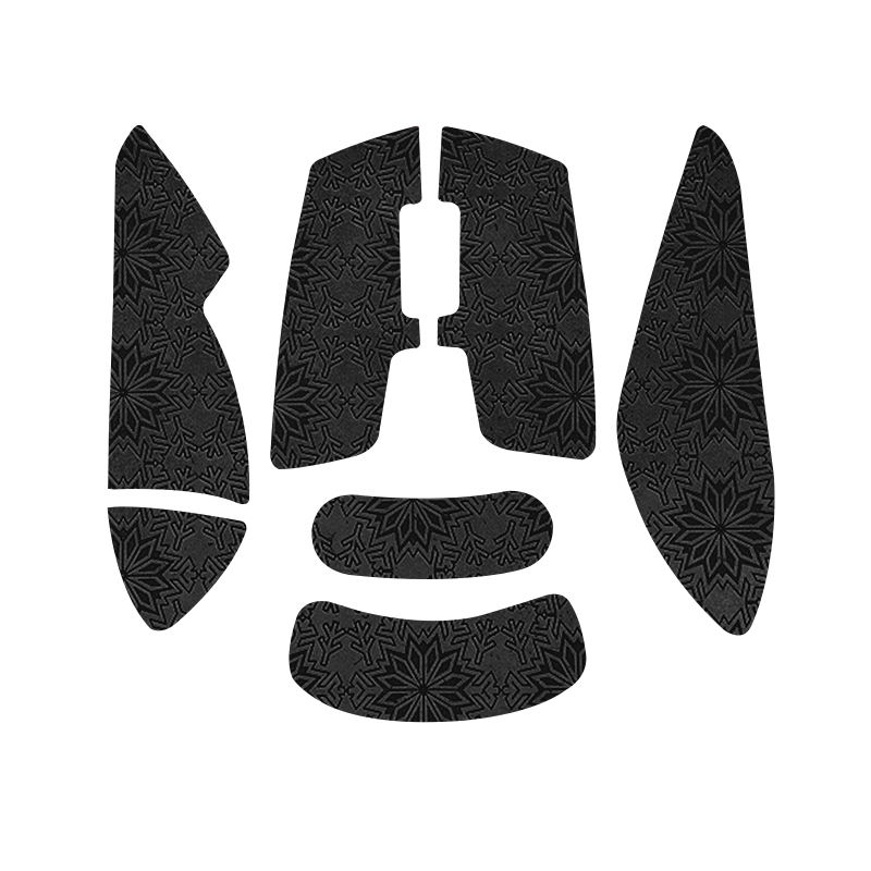 Autocollant de souris tout compris, 1 pièce, motif neige noire