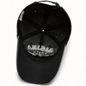 3D Embroidery Digital Printing Adjustable Washed Cotton Custom Distressed Vintage Letter Pattern Image Baseball Cap Dad <b>Hat</b> - Product Image 5