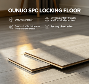 Suelo SPC 99% Impermeable Directo de Fábrica, Suelo de Plástico Compuesto con Sistema de Bloqueo, Ecológico, Sin Formaldehído, Personalizado de 4mm-14mm - Product Image 1