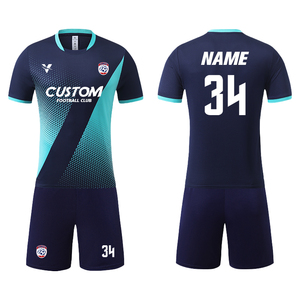 <span class=keywords><strong>Kit</strong></span> da Calcio Personalizzati Completi in Tessuto di Poliestere Nuova Stagione Maglie da Calcio Retrò a Maniche Corte Divisa da Calcio per Bambini X931 - Product Image 4