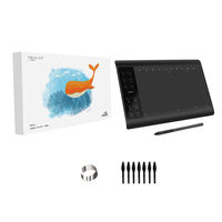 Tablette graphique numérique avec 8192 niveaux de pression et 8192 rapports de fréquence, compatible ordinateur portable