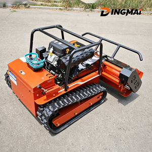 เครื่องตัดหญ้าไร้สายแบบ Zero Turn Crawler ควบคุมด้วยรีโมท ได้รับมาตรฐาน CE และ EPA ขายดีในยุโรปและอเมริกาเหนือ รุ่น DM500/DM800 สำหรับกำจัดวัชพืชในสวนผลไม้ - Product Image 3