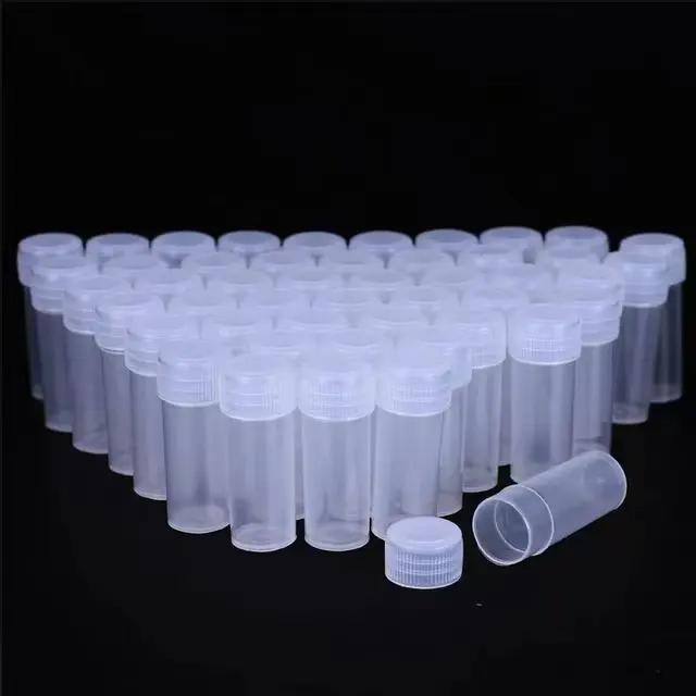 Bottiglia di plastica da 5ml barattolo per campioni 5g piccola pillola medica contenitore per Capsule in polvere liquida bottiglie per imballaggio