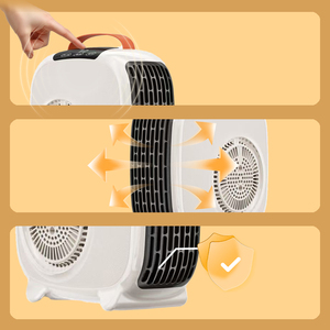 Fabricante <span class=keywords><strong>mejor</strong></span> venta al por mayor de calentador de espacio eléctrico de escritorio cable de calefacción portátil independiente calentador de ventilador de calentamiento rápido - Product Image 6
