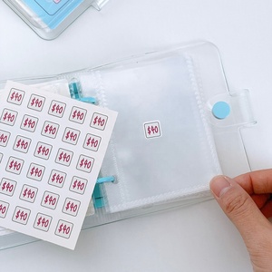 Otros juguetes educativos: Diario de seguimiento personalizado, mini carpeta de presupuesto, libro de desafío de ahorro de dinero en efectivo de 100 días y 52 semanas con sobres - Product Image 6