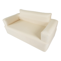 Canapé gonflable de camping en tissu résistant à la perforation avec pompe intégrée pour l'extérieur et l'intérieur