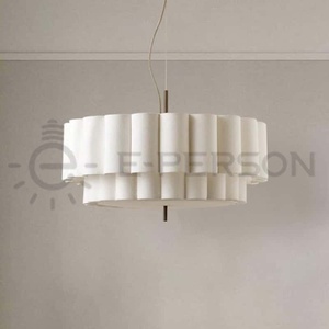 Lustre <span class=keywords><strong>en</strong></span> <span class=keywords><strong>tissu</strong></span> rétro nordique, luminaire suspendu moderne <span class=keywords><strong>en</strong></span> fer <span class=keywords><strong>pour</strong></span> <span class=keywords><strong>chambre</strong></span> à coucher, salon, salle à manger - Product Image 5