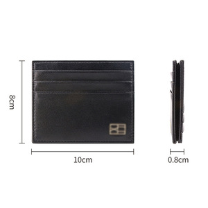 Cartera con Múltiples Ranuras para Tarjetas y Banda Elástica, Negra, con Bloqueo RFID, Unisex, 6 Pulgadas, para Uso Diario - Product Image 3