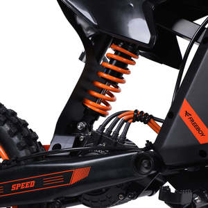 FREEBOY Y88 Dirt Bike, pneus de 14/12 pouces, double suspension, moteur 3000W, capacité de charge de 150 kg, certifié CE, vélo électrique - Product Image 3