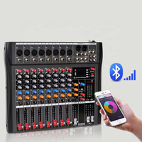 Mélangeur audio numérique Usb 8 canaux Microphone amplificateur de mélange de son intégré 48V mélangeur de console professionnel haute Performance