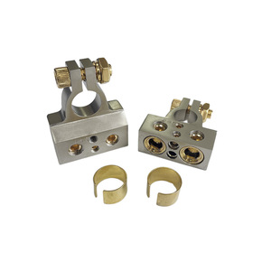 Amplificateur de puissance audio pour voiture, bornes de batterie et fils de raccordement, connecteur plaqué or, couleur or/argent, ajustement universel 882/883 - Product Image 4