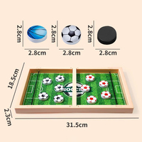 Jeu de société en bois personnalisé avec logo, Flick and Shoot Chess, compact, portable, pour adultes/enfants, jeu de stratégie Sling Puck
