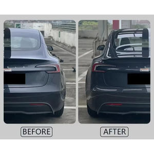 Aileron arrière en fibre de carbone véritable, finition brillante, léger et performant, pour Tesla Model 3 Highland 2024 - Vente flash - Product Image 2