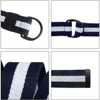 Ceintures de sport légères et durables résistantes à l'usure pour hommes, boucle en métal à double anneau, ceintures tactiques pour hommes