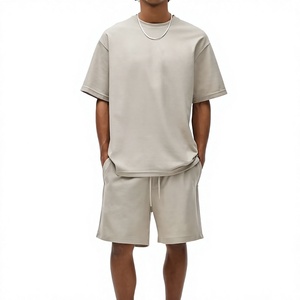 Conjunto de Camiseta de Manga Corta de 2 Piezas para Hombre, Verano 2026, Personalizado por Stitchra Enterprises, Informal, Transpirable, 100% Algodón Tejido - Product Image 1